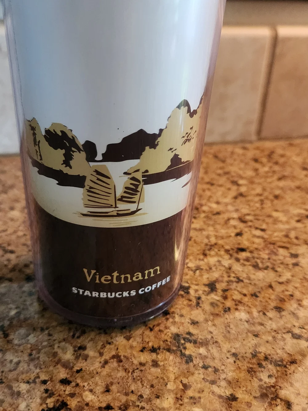 Starbucks Vietnam Travel Tumbler - White & Brown
